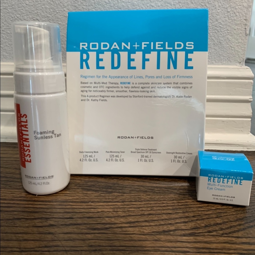 Rodan and Fields regimen, eye cream & tanning
